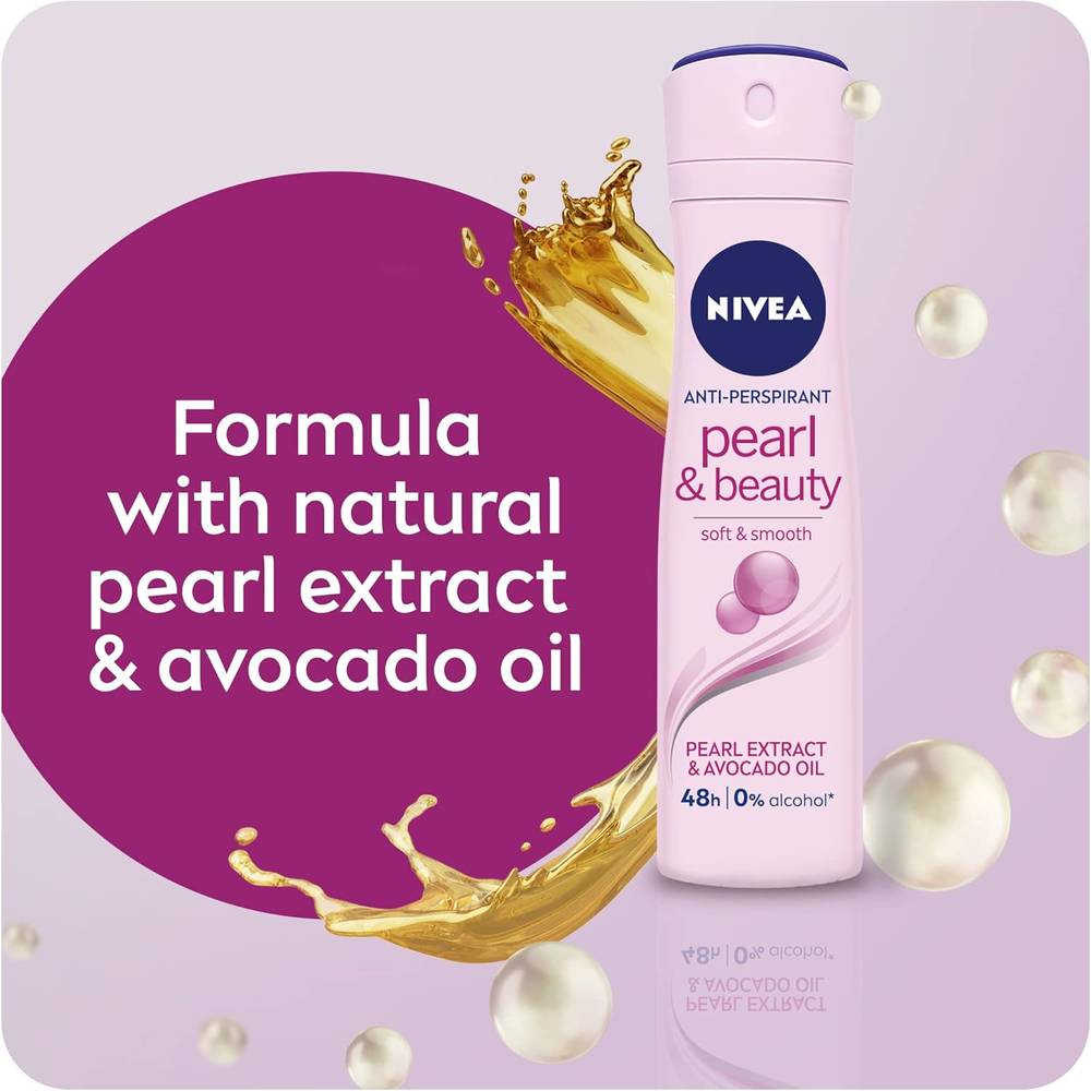 NIVEA, Deodorant Spray, Soft & Smooth, with Pearl Extract, 150ml