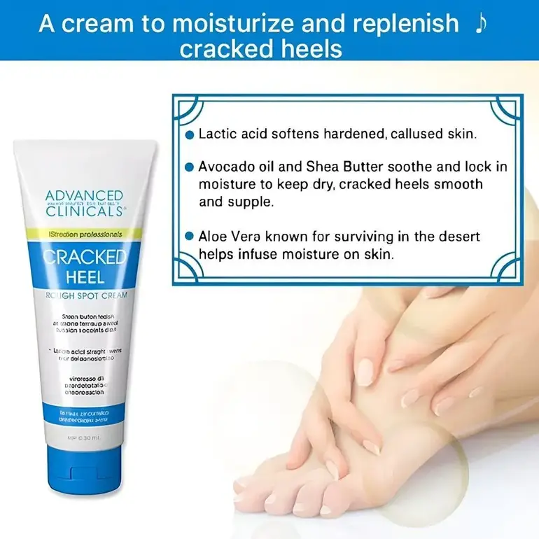 Advanced Clinicals Cracked Heel Rough Spot Cream