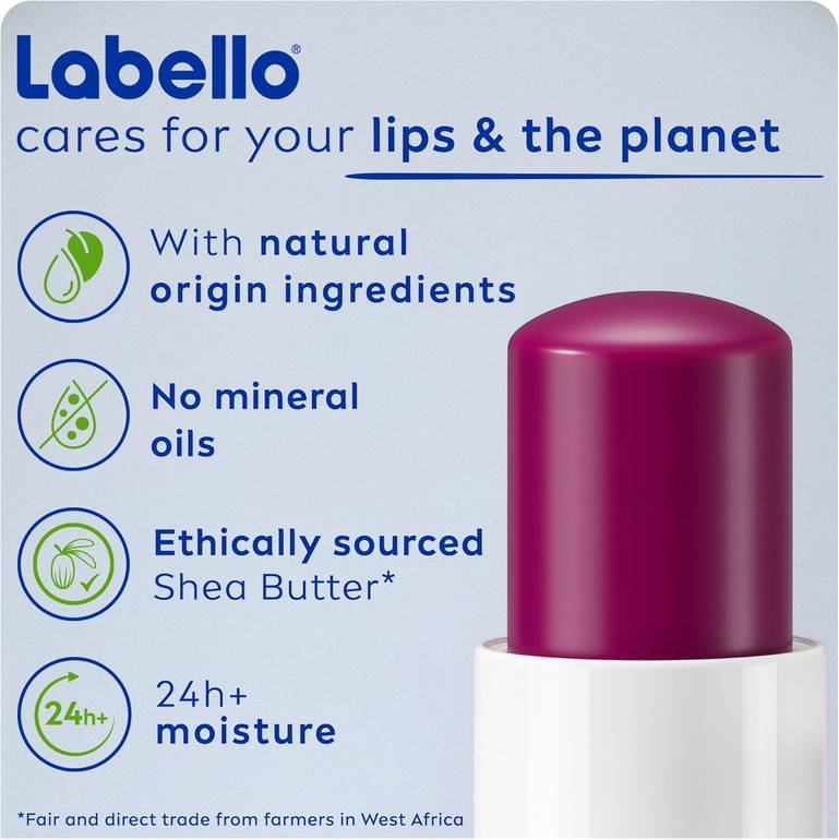 Labello, Lip Balm & Moisturizer, Blackberry