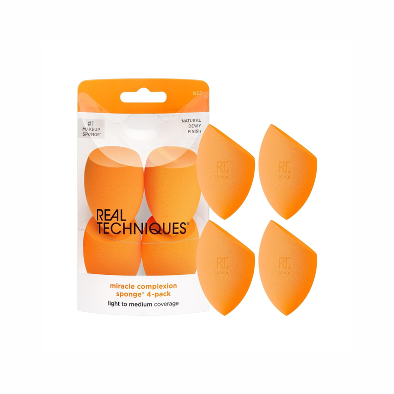 Real Techniques, Miracle Facial Sponge Set, 4 Pieces
