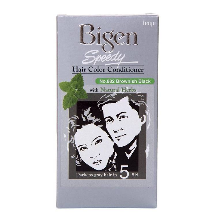 Bigen, Speedy Hair Dye and Conditioner, Fast - Black Brown 882