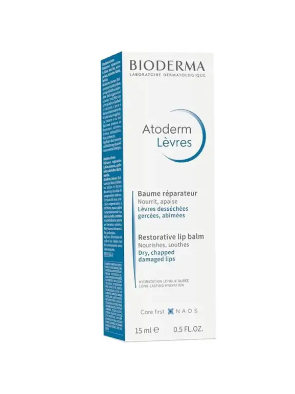 Bioderma, Atoderm Lip Balm for Sensitive Skin - 15ml