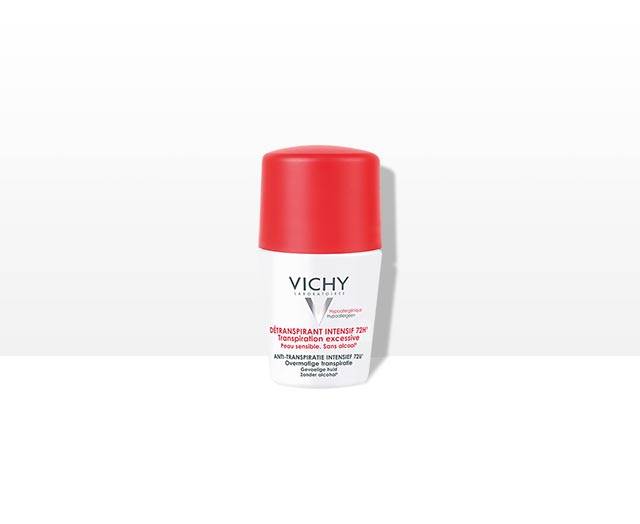 Vichy, Antiperspirant Deodorant, Intensive Cleansing, 72h Protection, - Red