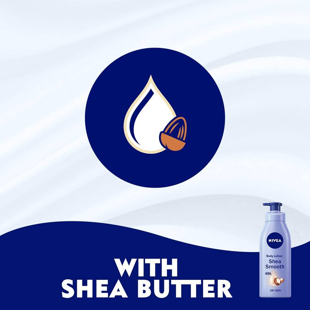 NIVEA, Lotion, Shea Butter, for Deep Moisture, Body, - 250 ml