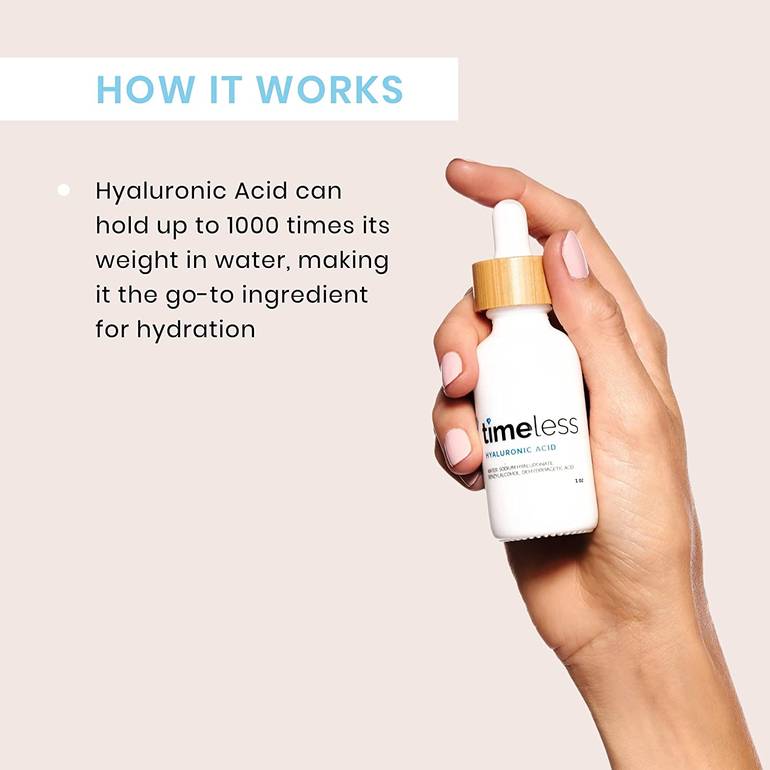 Timeless, Serum, Hyaluronic Acid, Pure, - 60ml