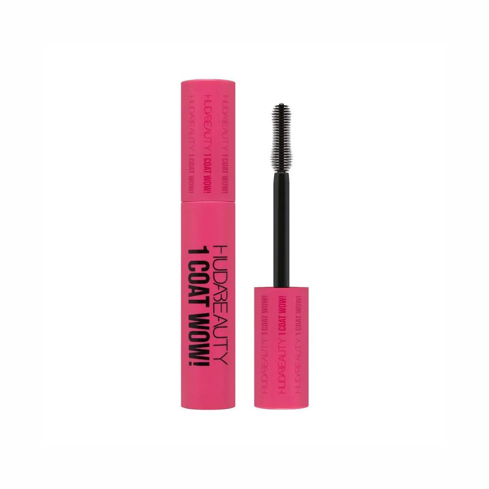 Huda Beauty, Mascara, One Coat Wow, to lift and thicken eyelashes,