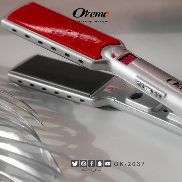 OKIMA, Ceramic Hair Straightener, - OK-2037