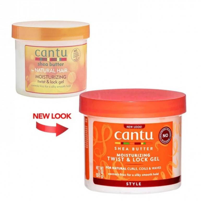 Cantu Shea Butter Moisture & Styling Gel, with Shea Butter, Twist & Lock