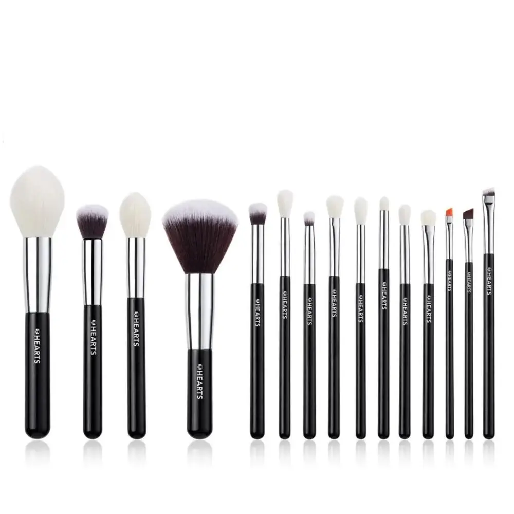 HEARTS Professional Makeup Brush Set – 15 PCS