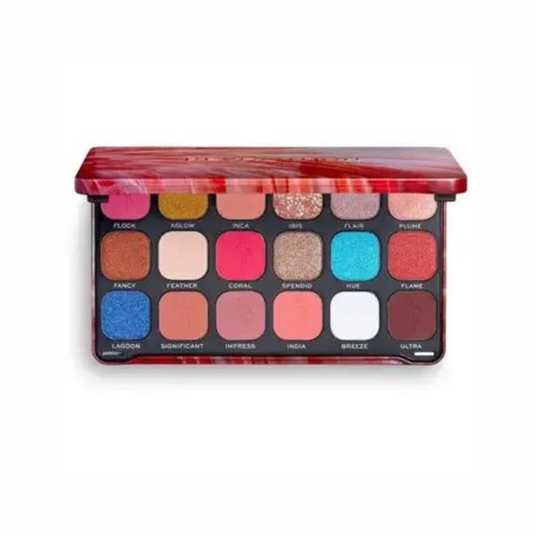 Revolution 18 Color Forever Flawless Flamboyance Flamingo Eyeshadow Palette