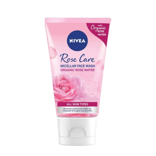 NIVEA, Face Wash and Makeup Remover, with Organic Rose Water, 150ml
