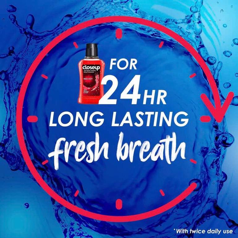 Closeup Antibacterial Mouthwash Cool Breeze – Zero Alcohol