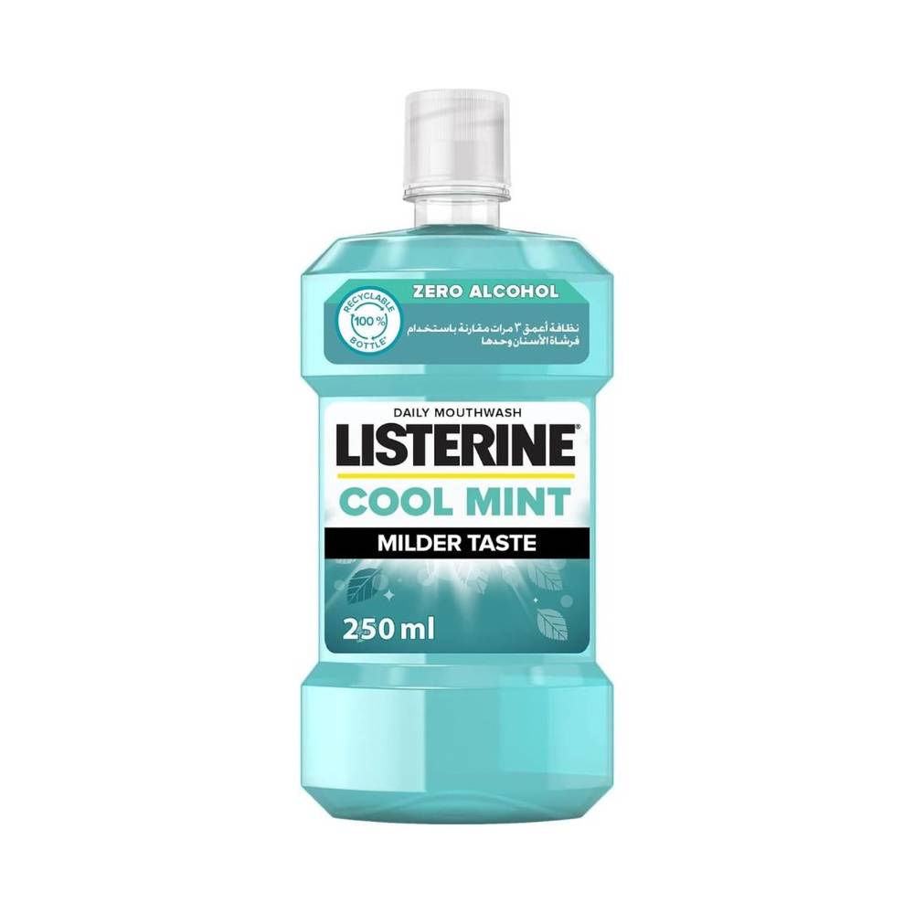 Listerine, Mouthwash, Daily, Cool Mint - 250ml
