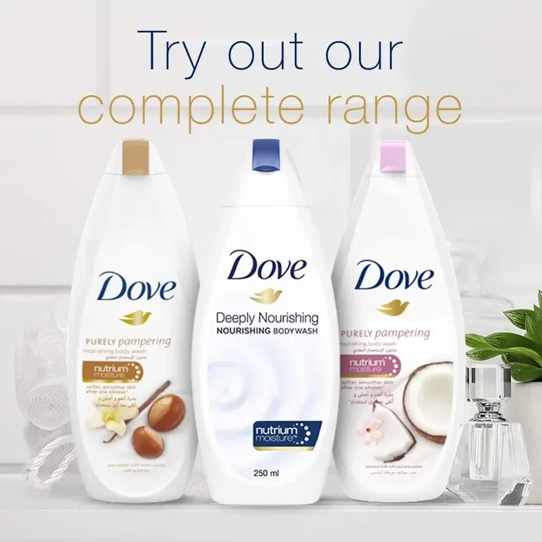 Dove, Body Wash, Skin Renewal Routine, with Coconut, with Loofah, - 250ml