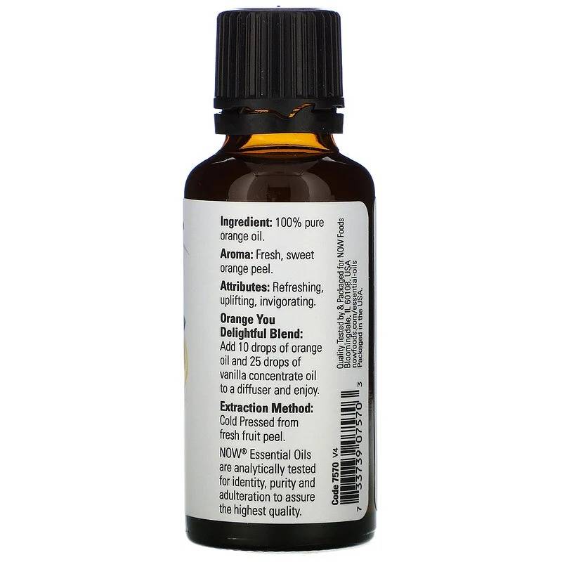 Now, Pure Orange Oil, 30 ml