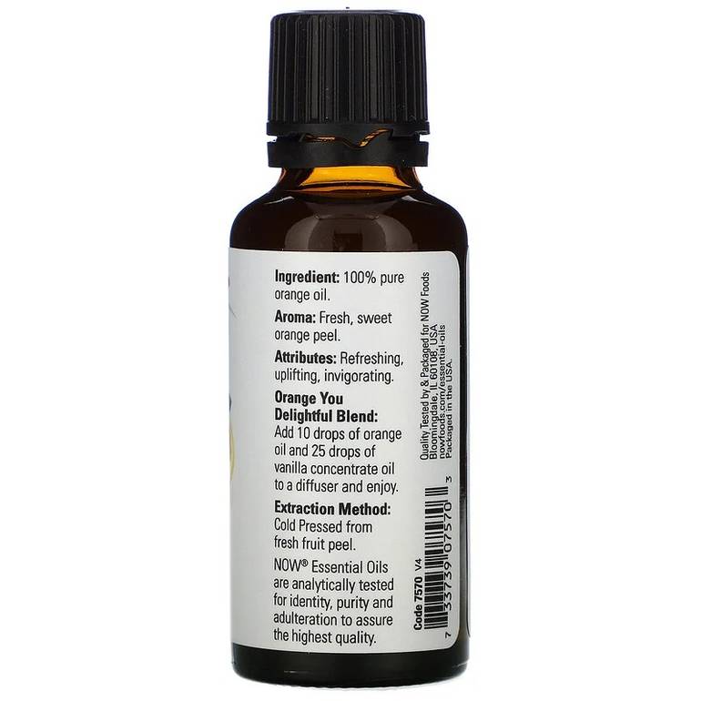 Now, Pure Orange Oil, 30 ml