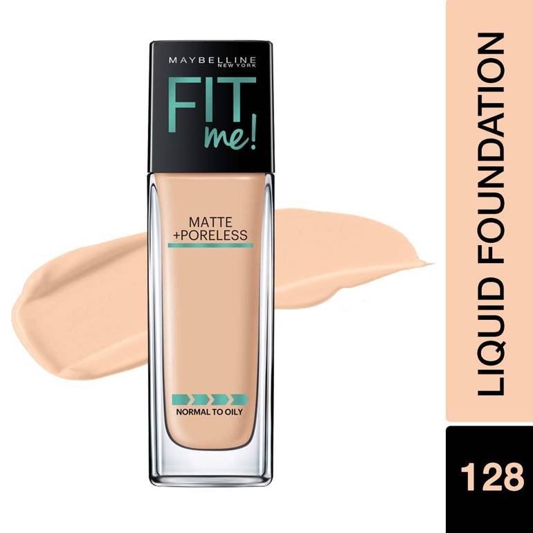 Maybelline, Fit Me Foundation, Matte + Poreless, - 128 Warm Nude