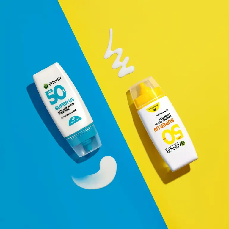 غارنييه, سيروم واقي شمس, سوبر يو في , معا spf50+ بفيتامين سي