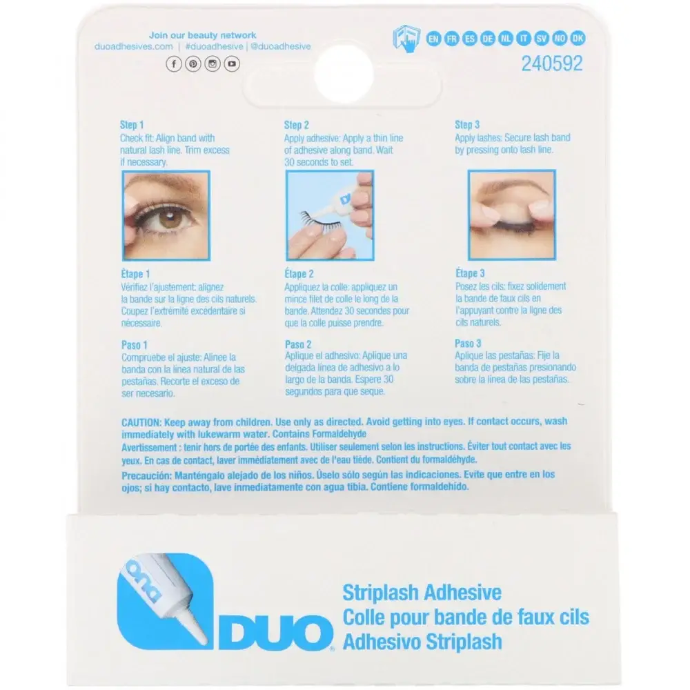 Duo, Eyelash Adhesive, Clear, - Blue
