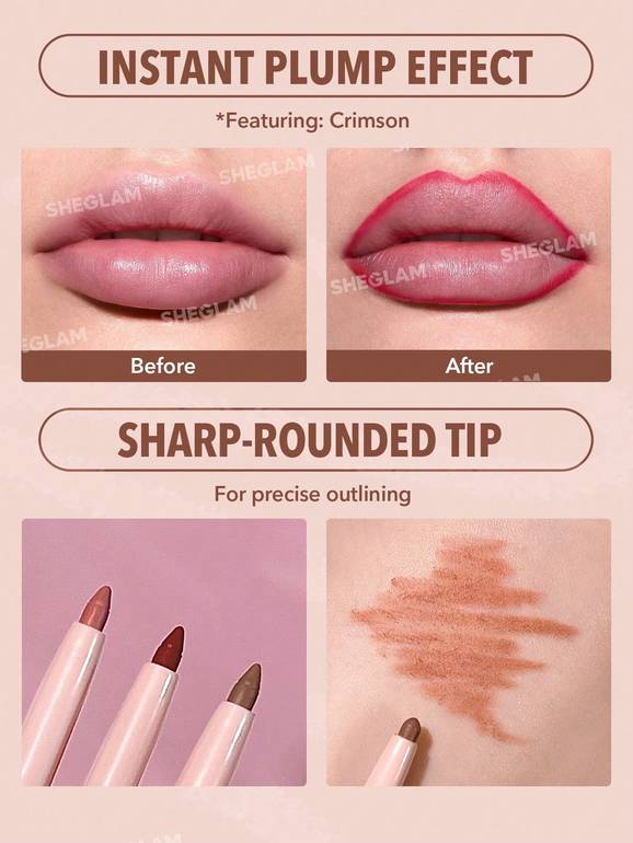 SHEGLAM Lip Liner Pencil - Multiple Shades 