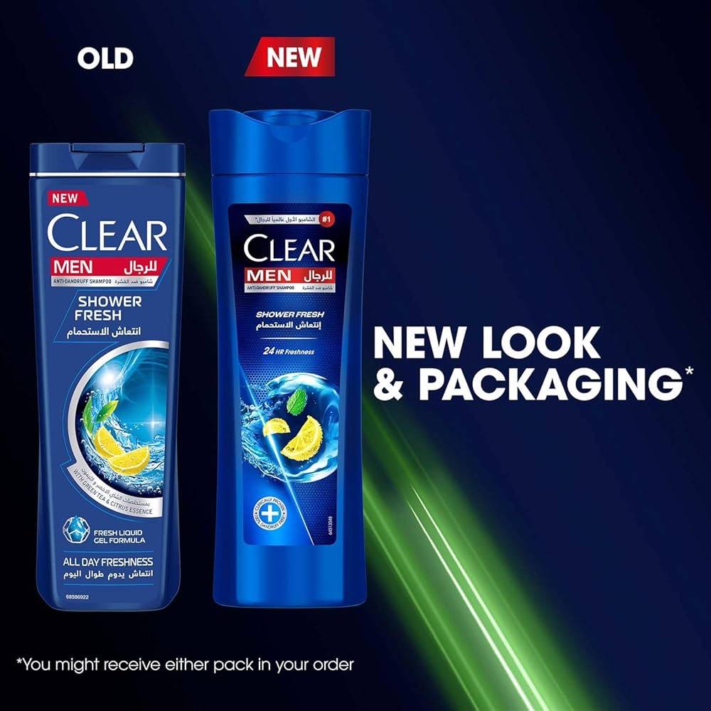 Clear, Shower Fresh Shampoo, Lemon & Mint, 350ml