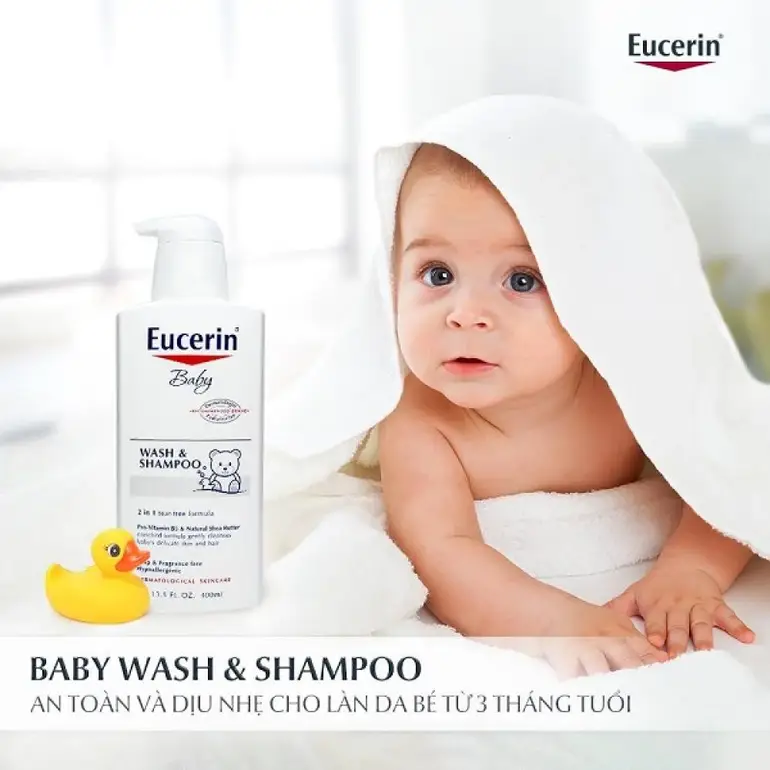 Eucerin shampoo + baby wash 400ml