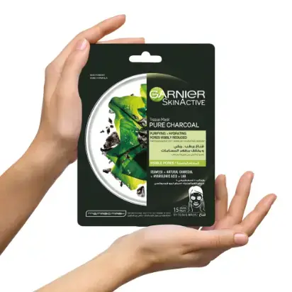 Garnier, Purifying and Cleansing Mask, with Natural Charcoal Extract