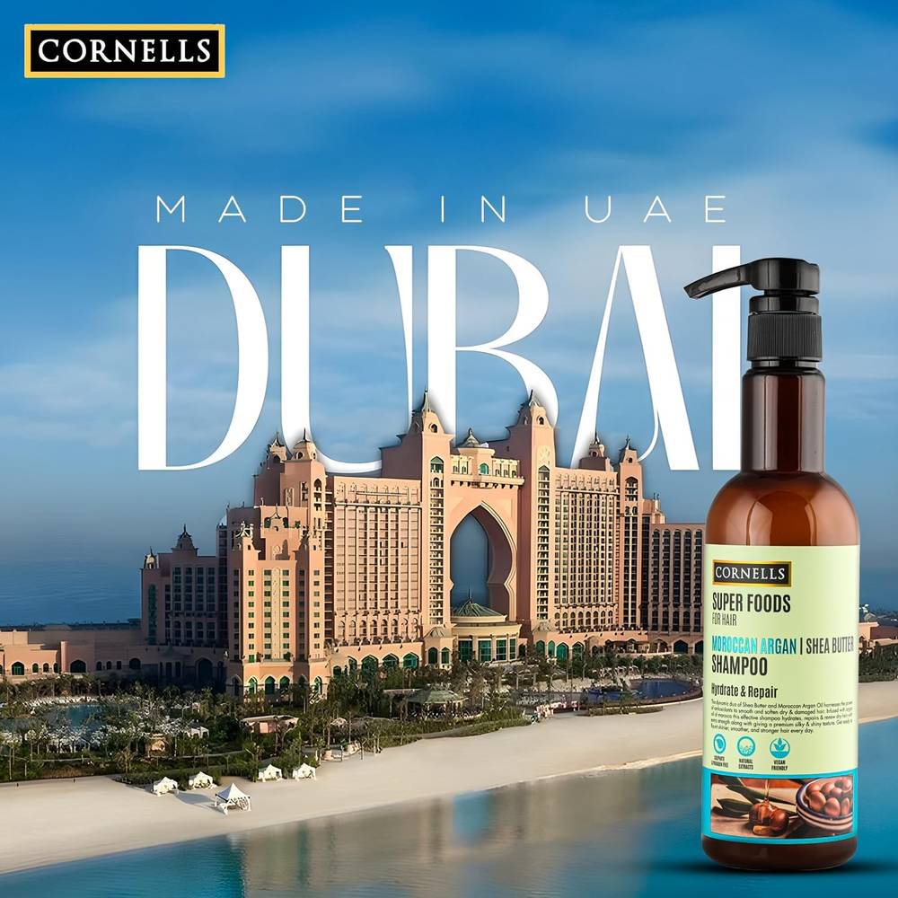 Cornells, Moroccan Shea & Argan Butter Shampoo, Superfood, - 500ml