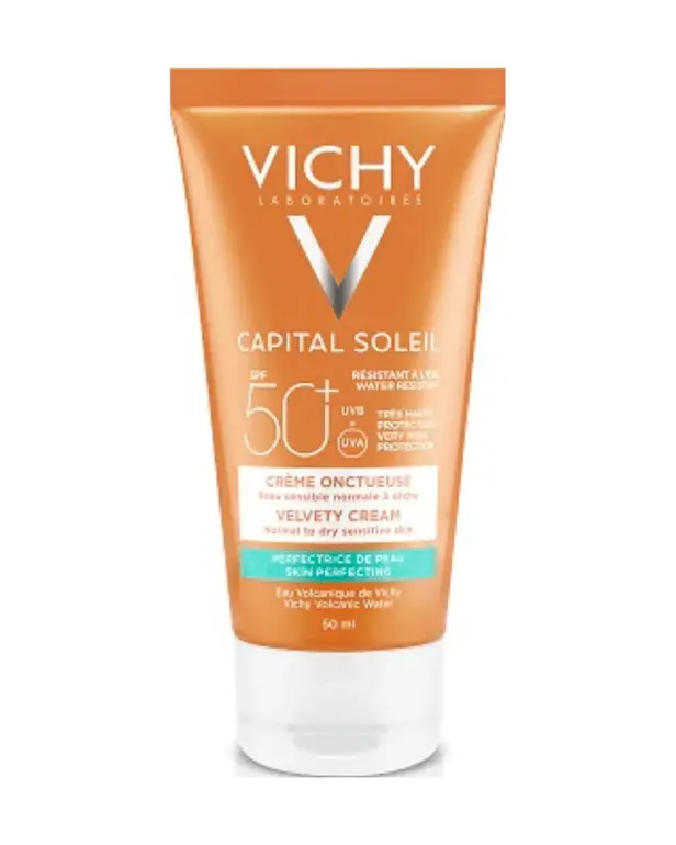 فيشي كابيتال سولي كريم واقي شمس بعامل حماية 50SPF للبشرة العادية مضاد للمعان