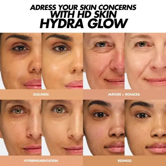Make Up For Ever, HD Hydra Glow Foundation - Multiple Shades