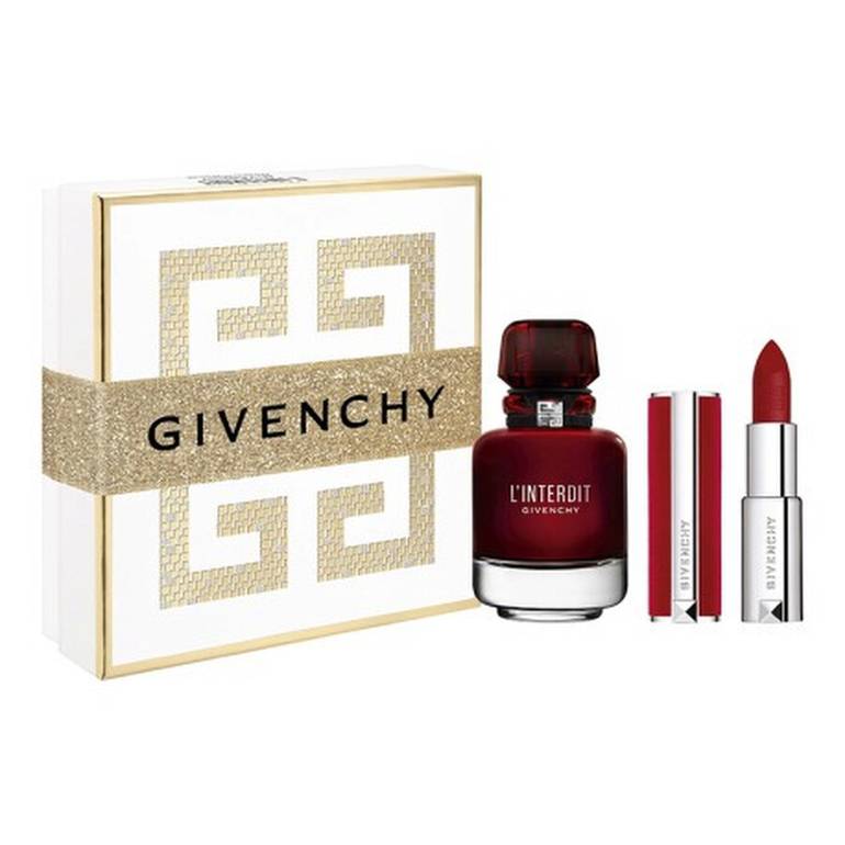 Givenchy, L'Interdit Perfume Collection, Eau de Parfum Rouge + Lipstick