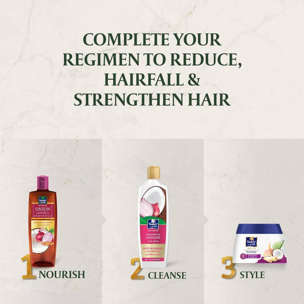 Parachute, Advansed Coconut & Onion Shampoo, for Hair Loss, 340ml