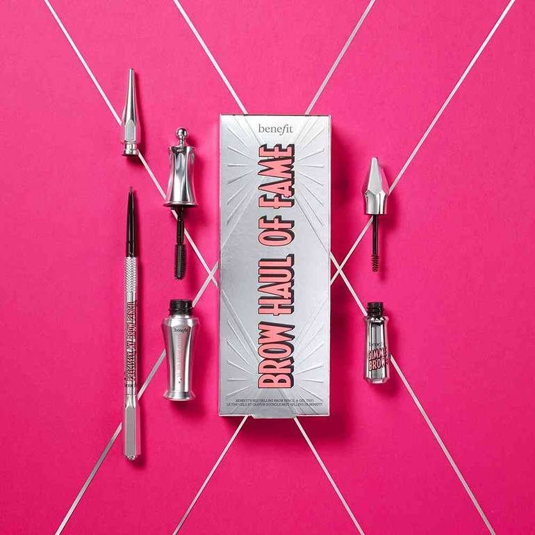 Benefit, Brow Kit, Brow Hail of Fame, 3 Pieces - 4 Deep Brown