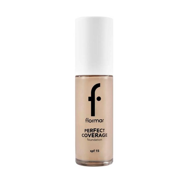 Flormar, cream, foundation, perfect coverage, - 100 light ivory