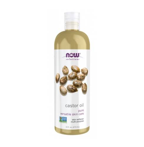 Now, Castor Oil, Purifying, Skin Softening, 473ml