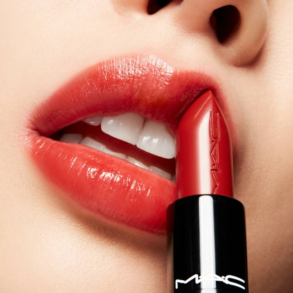 MAC, Luster Glass Lipstick, 562 chili Popper