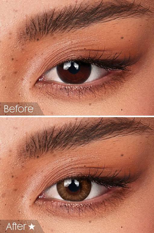 Bella, daily lenses, Almond Brown