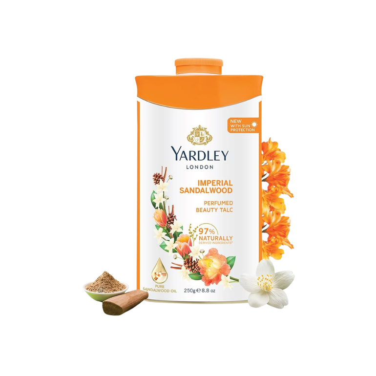 Yardley,  Body Powder, Imperial, Sandalwood, - 250g