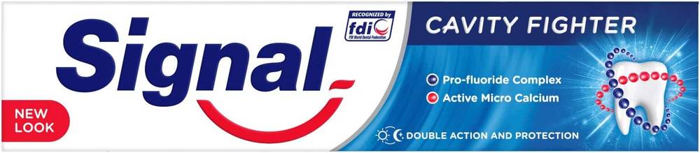 Signal Gel Toothpaste, anti-cavity, double effect and protection