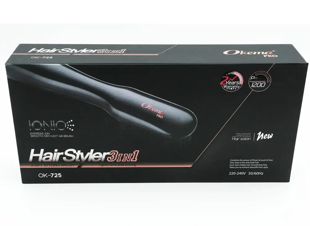 Okima, hair dryer, hair straightener, ok725