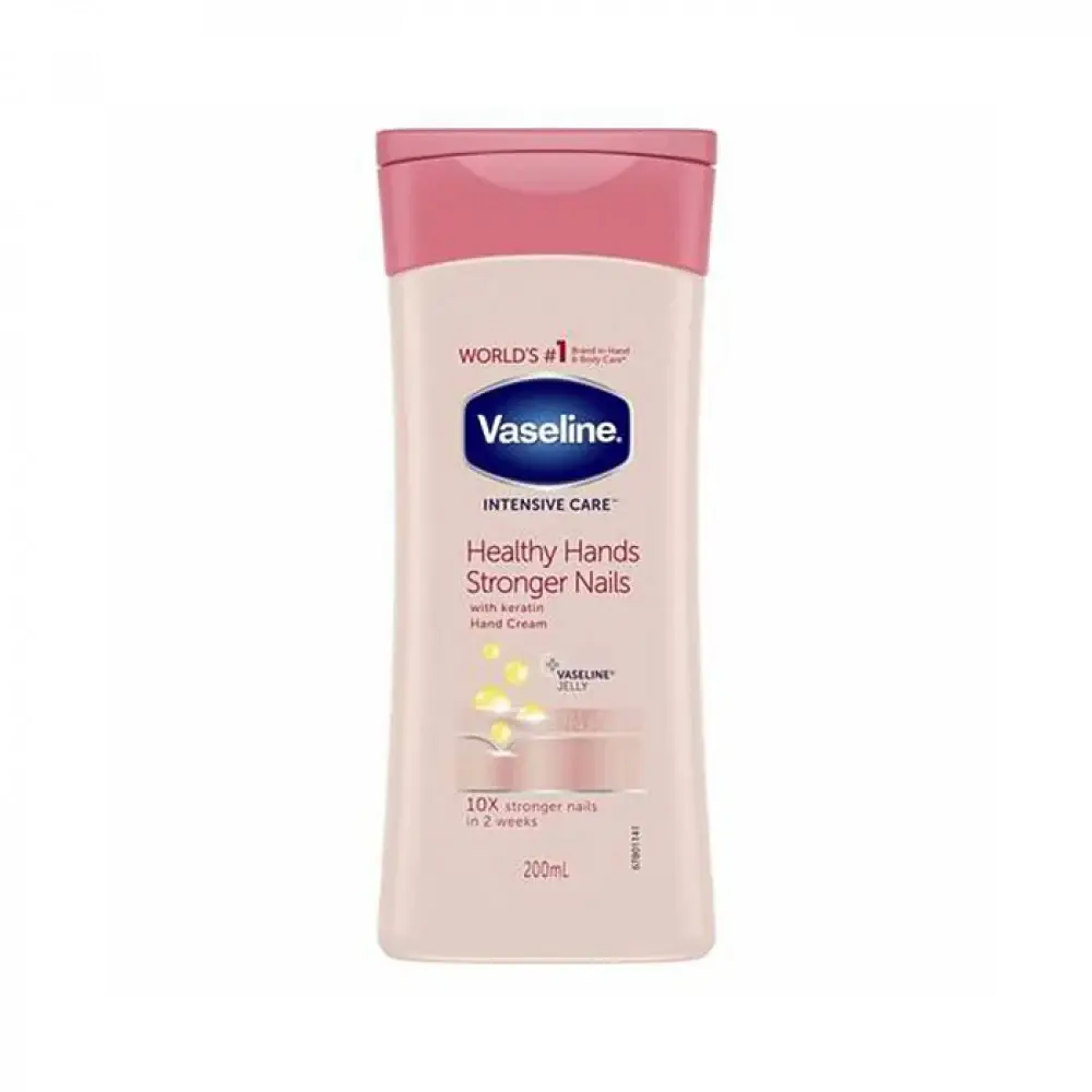Vaseline, Hand and Nail Cream, Intensive Care, with Keratin, - 200ml