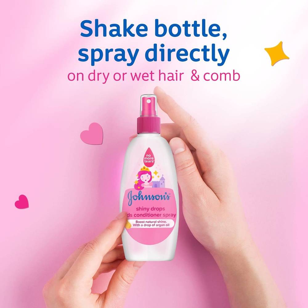 Johnson's, Kids Hair Conditioner Spray, Shiny Drops, 200ml