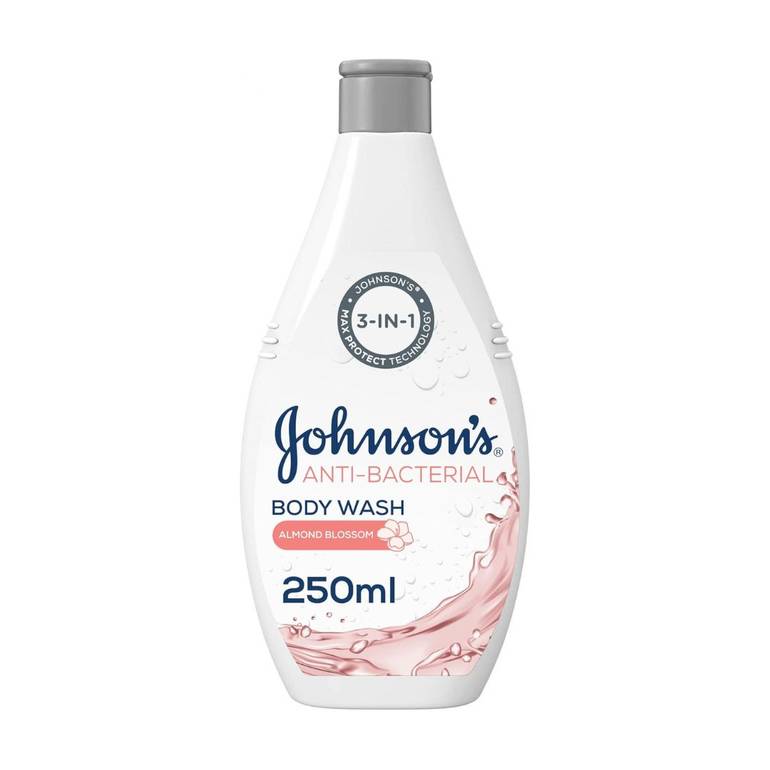 Johnson's, Soap, Shower Gel, with Almond Blossom Extract, Antibacterial, 250ml