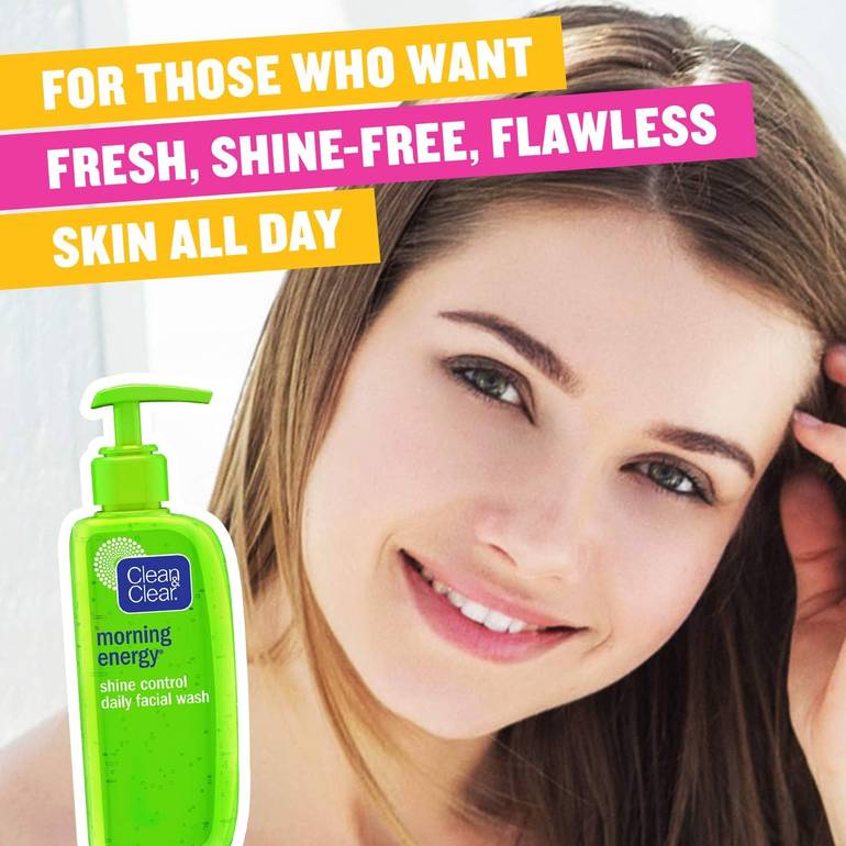 Clean & Clear, Daily Facial Wash, Shine Control, 150ml