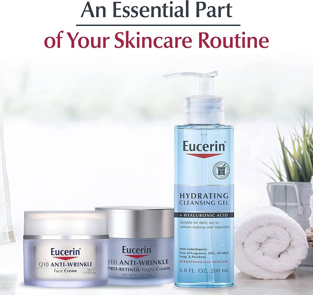 Eucerin, Night Cream, Face Q10, Pro-Retinol, for Wrinkles