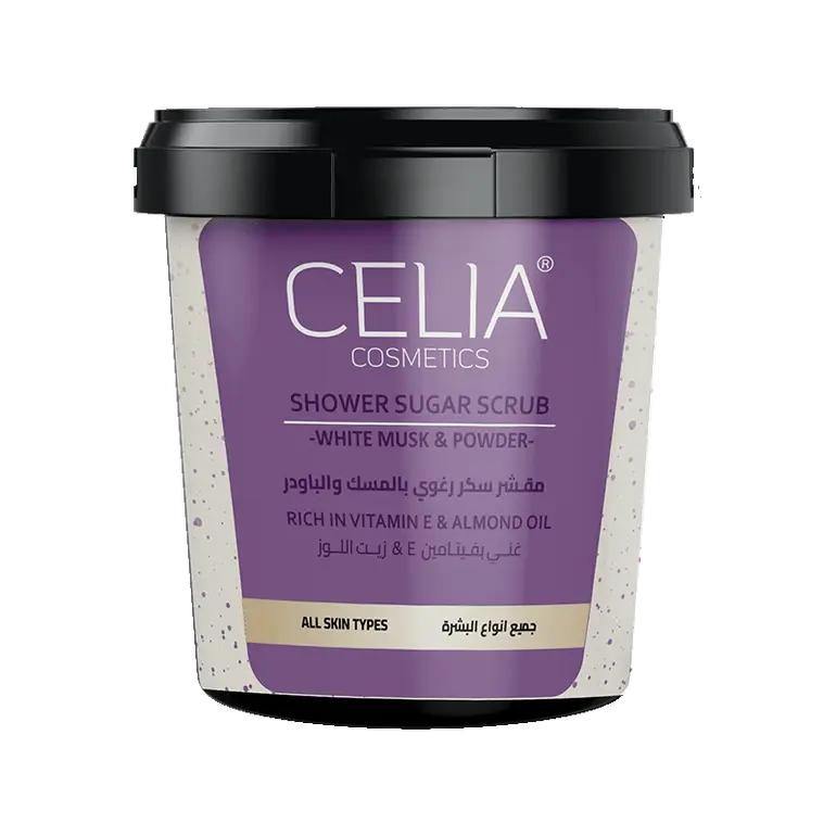 Celia, Foaming Sugar Scrub for the Body, with Musk and Powder, 600g