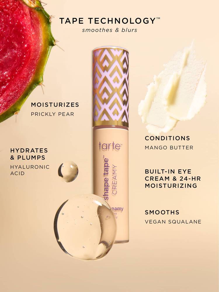  Tarte, Concealer, Shape TAPE Ultra Creamy, - 36S Medium, Tan, Sand,