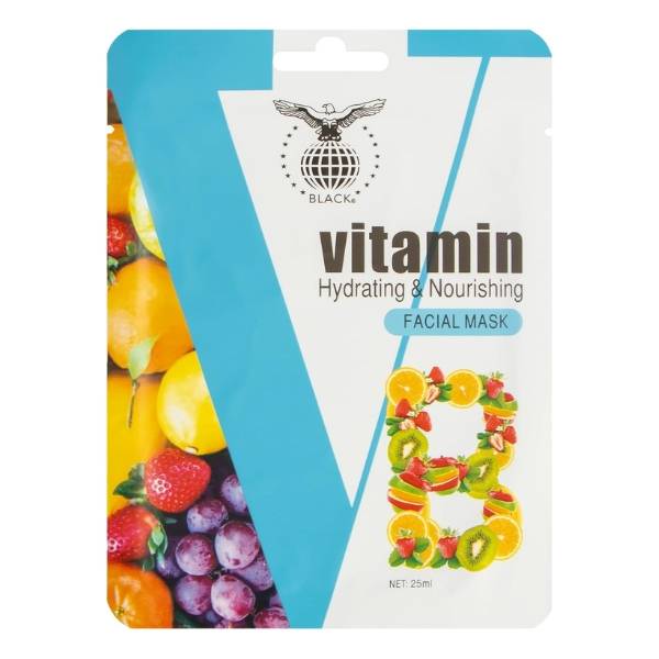 Black, face mask, nourishing with vitamin B3 - 30g