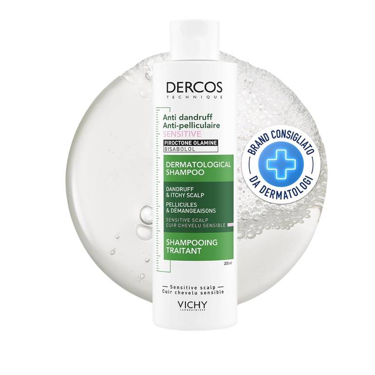 Vichy, Dercos Anti-Dandruff Shampoo, for Sensitive Skin, 200ml