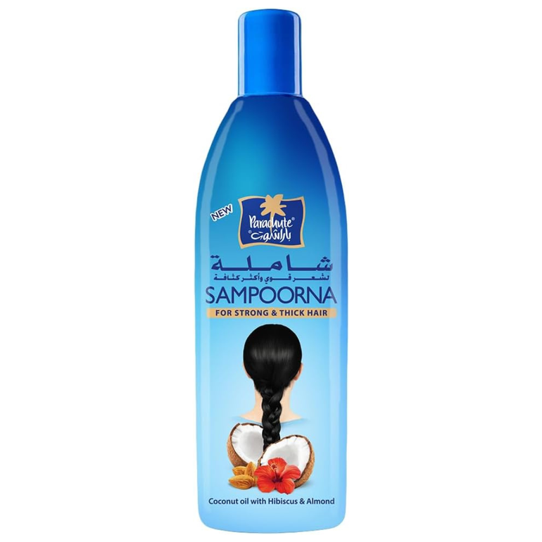 Parachute Sampoorna Coconut Oil for Thick and Strong Hair, 300 ml